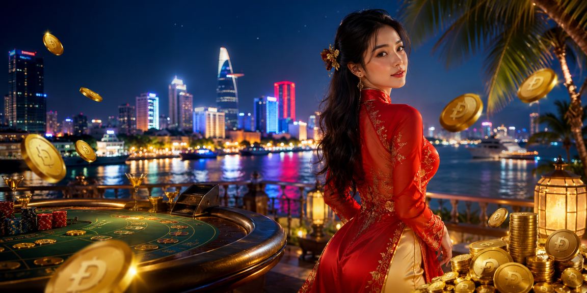 Người phụ nữ mặc áo dài tại TP.HCM trải nghiệm baccarat trực tuyến trên điện thoại