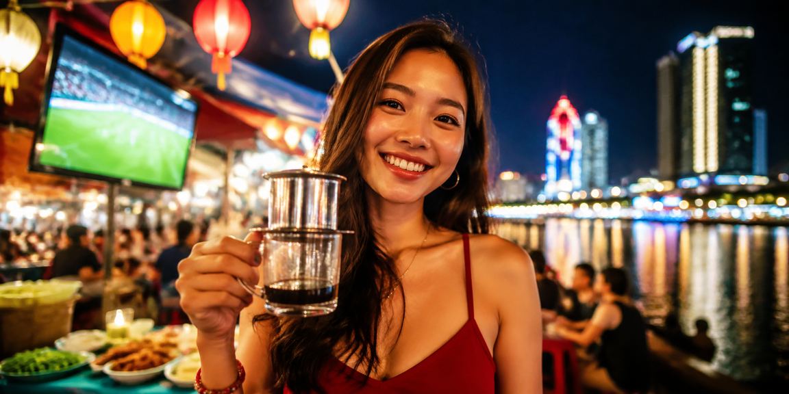 Người hâm mộ bóng đá tại Quy Nhơn theo dõi trận đấu và cá cược thể thao qua điện thoại